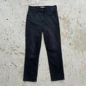 Madewell The Perfect Vintage Crop Black Jeans Size 26